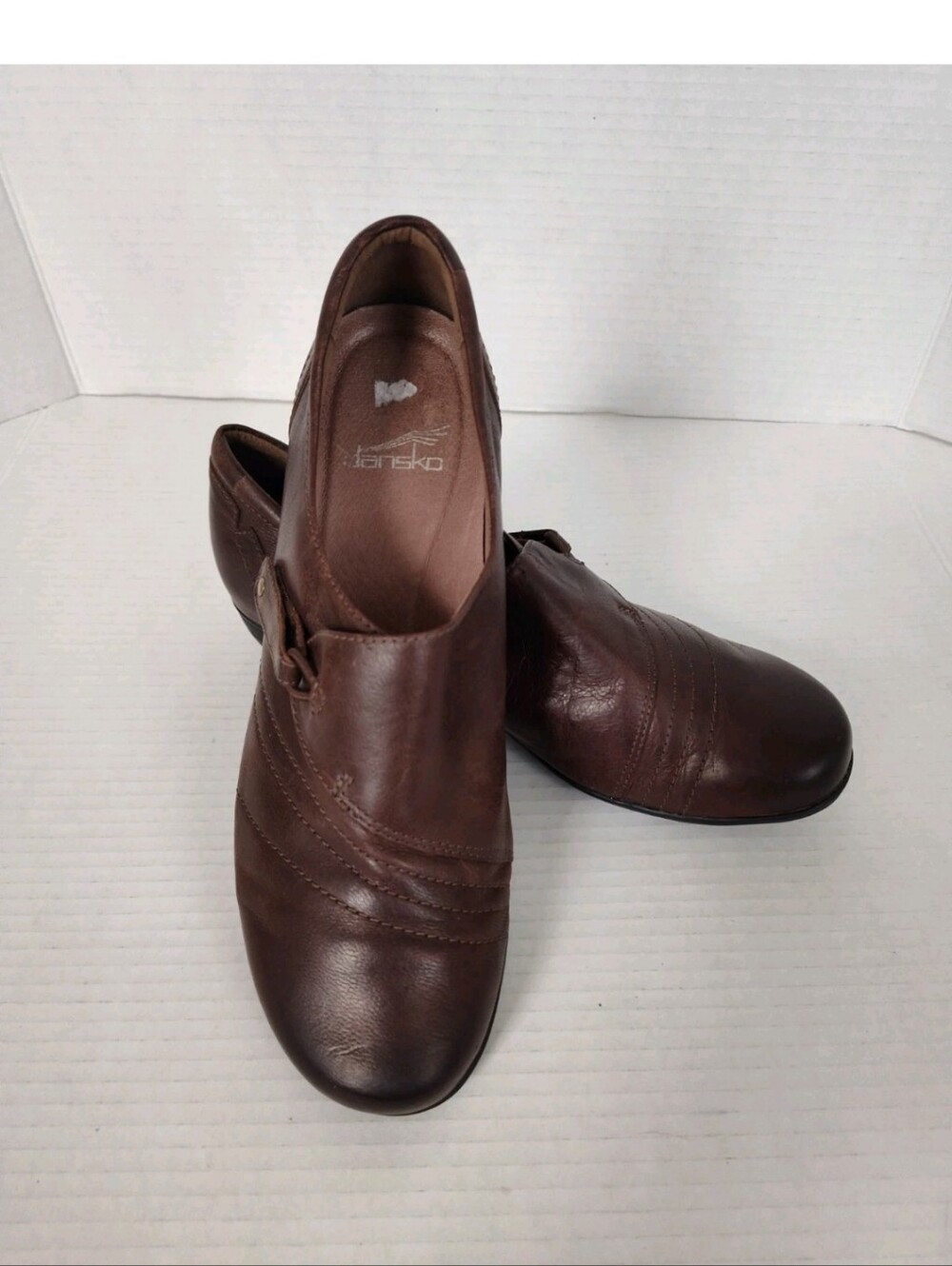 Dansko Franny Brown Leather Loafers Size 39 US 8.5-9 Slip on Shoes